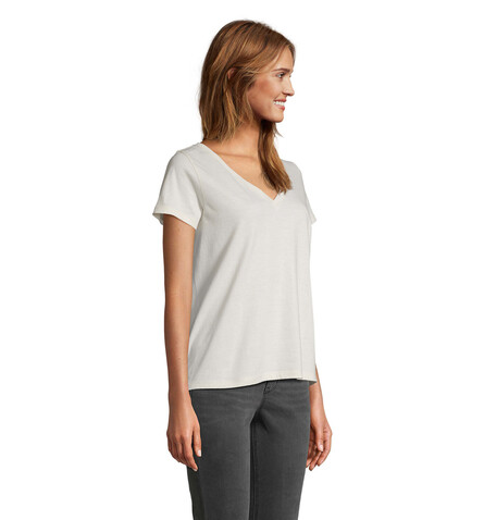 REGENT V T-SHIRT WOMEN - Off-White bedrucken, Art.-Nr. S04766-WW-L REGENT V T-SHIRT WOMEN - Off-White bedrucken, Art.-Nr. S04766-WW-L