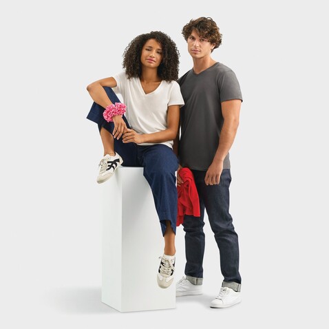 REGENT V T-SHIRT WOMEN - Off-White bedrucken, Art.-Nr. S04766-WW-L REGENT V T-SHIRT WOMEN - Off-White bedrucken, Art.-Nr. S04766-WW-L