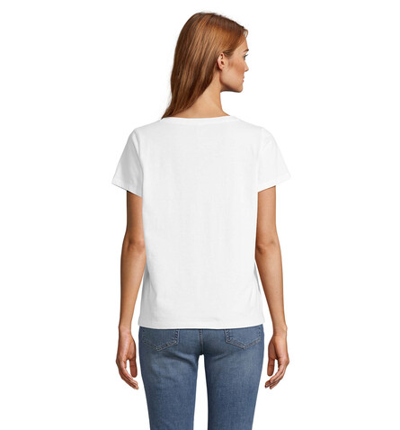 REGENT V T-SHIRT WOMEN - White bedrucken, Art.-Nr. S04766-WH-XS