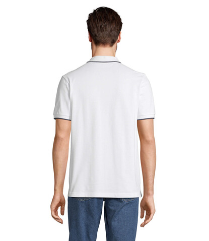 PALERMO POLO-SHIRT - White/French Navy bedrucken, Art.-Nr. S04769-FV-XL PALERMO POLO-SHIRT - White/French Navy bedrucken, Art.-Nr. S04769-FV-XL