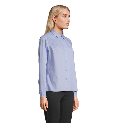 BAILEY WOMEN POPLIN SHIRT - Sky Blue bedrucken, Art.-Nr. S04771-SK-XL BAILEY WOMEN POPLIN SHIRT - Sky Blue bedrucken, Art.-Nr. S04771-SK-XL