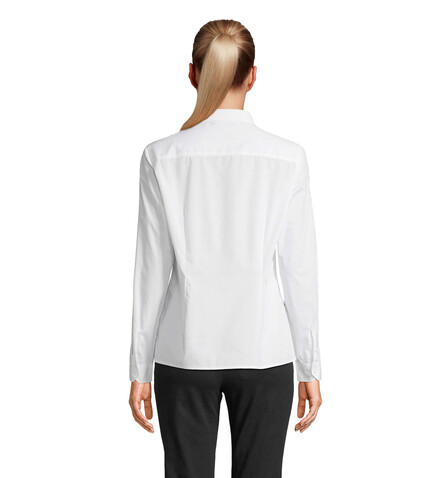 BAILEY WOMEN POPLIN SHIRT - White bedrucken, Art.-Nr. S04771-WH-S BAILEY WOMEN POPLIN SHIRT - White bedrucken, Art.-Nr. S04771-WH-S