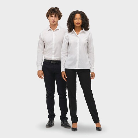 BAILEY WOMEN POPLIN SHIRT - White bedrucken, Art.-Nr. S04771-WH-S BAILEY WOMEN POPLIN SHIRT - White bedrucken, Art.-Nr. S04771-WH-S
