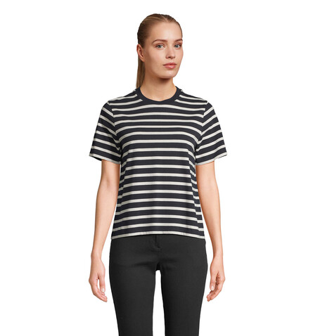 LEGEND DAMEN-T-SHIRT - Navy|Off White bedrucken, Art.-Nr. S04776-BH-L