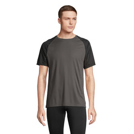 VORTEX RAGLAN T-SHIRT - Black/Charcoal Grey bedrucken, Art.-Nr. S04787-BI-XXL