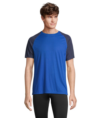 VORTEX RAGLAN T-SHIRT - French Navy/Royal Blue bedrucken, Art.-Nr. S04787-ET-XS VORTEX RAGLAN T-SHIRT - French Navy/Royal Blue bedrucken, Art.-Nr. S04787-ET-XS