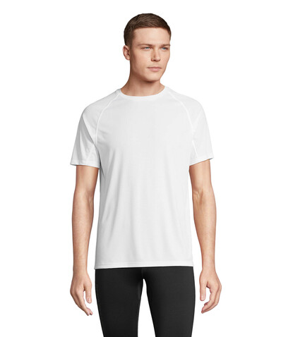 VORTEX RAGLAN T-SHIRT - White bedrucken, Art.-Nr. S04787-WH-XXL