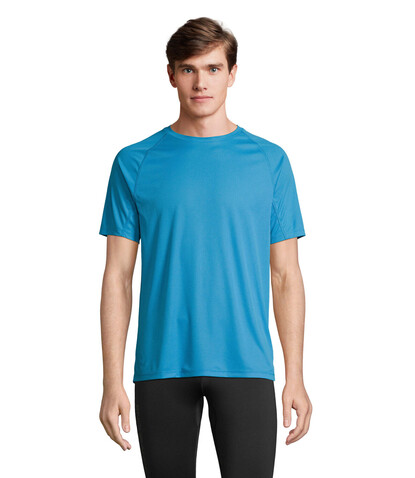 VORTEX RAGLAN T-SHIRT - Aqua bedrucken, Art.-Nr. S04787-AQ-XXL