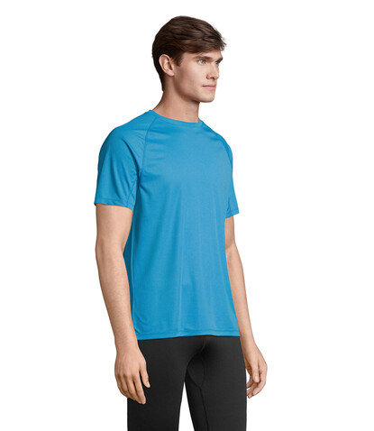 VORTEX RAGLAN T-SHIRT - Aqua bedrucken, Art.-Nr. S04787-AQ-XXL