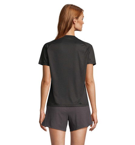VORTEX WOMEN RAGLAN T-SHIRT - Schwarz bedrucken, Art.-Nr. S04788-BK-S