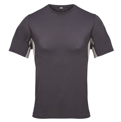 STORM SPORTS T-SHIRT - Dunkelgrau/Hellgrau bedrucken, Art.-Nr. S04810-DL-L STORM SPORTS T-SHIRT - Dunkelgrau/Hellgrau bedrucken, Art.-Nr. S04810-DL-L