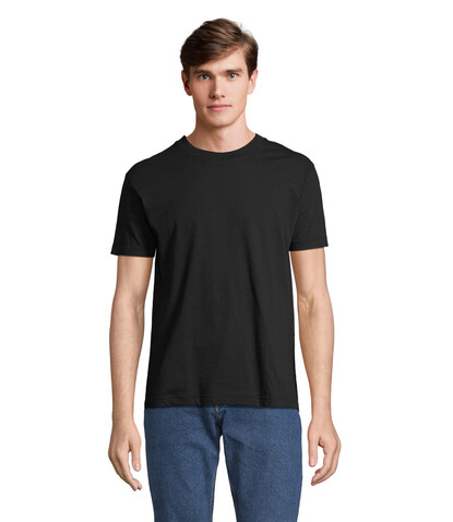CLIFF OPEN-END T-SHIRT - Deep Black bedrucken, Art.-Nr. S04813-DB-S
