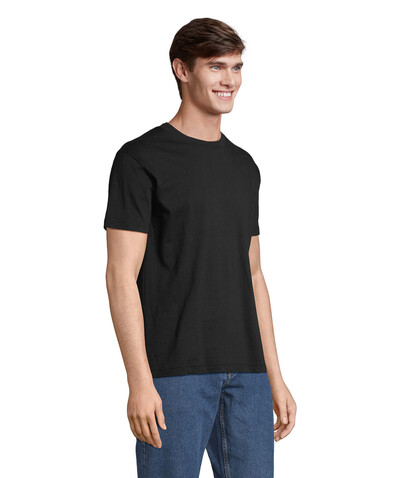 CLIFF OPEN-END T-SHIRT - Deep Black bedrucken, Art.-Nr. S04813-DB-S