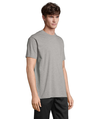 CLIFF OPEN-END T-SHIRT - Grau-Melange 2 bedrucken, Art.-Nr. S04813-GY-L