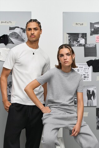 CLIFF OPEN-END T-SHIRT - Grau-Melange 2 bedrucken, Art.-Nr. S04813-GY-L