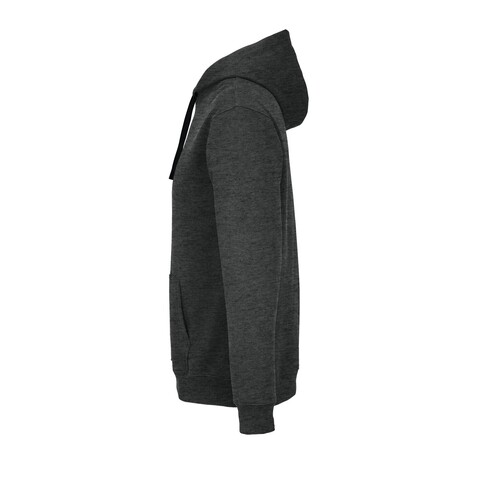 CAMERON HOODED SWEATSHIRT - Charcoal Melange/Black bedrucken, Art.-Nr. S04853-TH-S CAMERON HOODED SWEATSHIRT - Charcoal Melange/Black bedrucken, Art.-Nr. S04853-TH-S