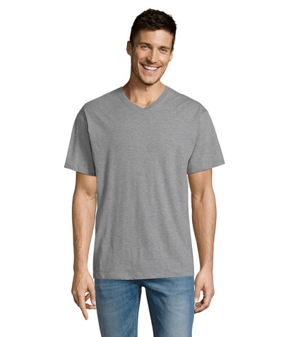 VICTORY HERRENT-SHIRT 150g - Graue Melange bedrucken, Art.-Nr. S11150-GM-M VICTORY HERRENT-SHIRT 150g - Graue Melange bedrucken, Art.-Nr. S11150-GM-M