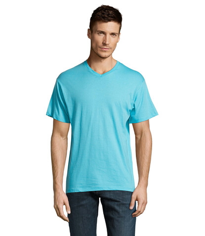 VICTORY HERRENT-SHIRT 150g - Atoll-Blau bedrucken, Art.-Nr. S11150-AL-L