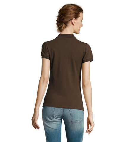 PEOPLE DAMEN POLO 210g - Chocolate bedrucken, Art.-Nr. S11310-CH-S PEOPLE DAMEN POLO 210g - Chocolate bedrucken, Art.-Nr. S11310-CH-S