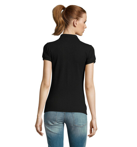 PASSION DAMEN POLO 170g - Schwarz bedrucken, Art.-Nr. S11338-BK-XL