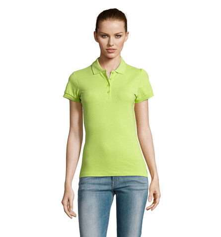PASSION DAMEN POLO 170g - Apple Green bedrucken, Art.-Nr. S11338-AG-S