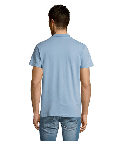 SUMMER II MEN Polo 170g - Sky Blue Pique bedrucken, Art.-Nr. S11342-SP-S SUMMER II MEN Polo 170g - Sky Blue Pique bedrucken, Art.-Nr. S11342-SP-S