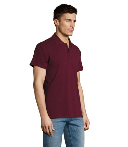 SUMMER II MEN Polo 170g - Burgundy bedrucken, Art.-Nr. S11342-BG-S