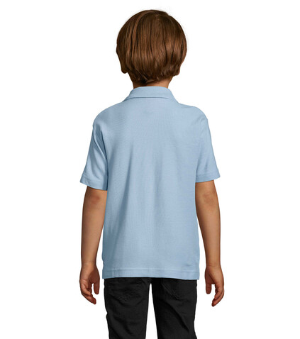 SUMMER II KIDS Polo 170g - Sky Blue Pique bedrucken, Art.-Nr. S11344-SP-XXL