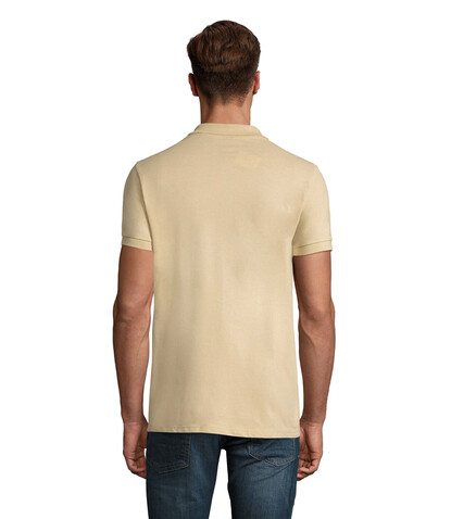PERFECT MEN Polo 180g - Sand bedrucken, Art.-Nr. S11346-SA-S PERFECT MEN Polo 180g - Sand bedrucken, Art.-Nr. S11346-SA-S