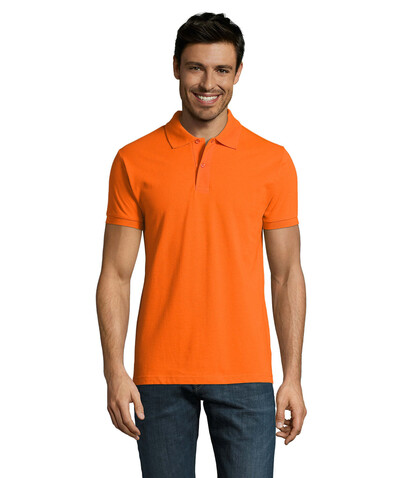 PERFECT MEN Polo 180g - Orange bedrucken, Art.-Nr. S11346-OR-S