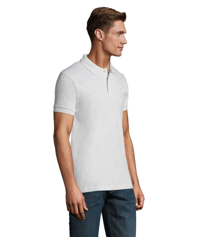 PERFECT MEN Polo 180g - Ash bedrucken, Art.-Nr. S11346-AS-M PERFECT MEN Polo 180g - Ash bedrucken, Art.-Nr. S11346-AS-M