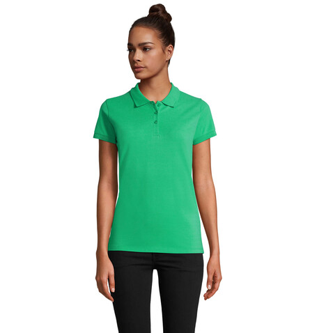 PERFECT DAMEN POLO 180g - Frühlingsgrün bedrucken, Art.-Nr. S11347-EO-M