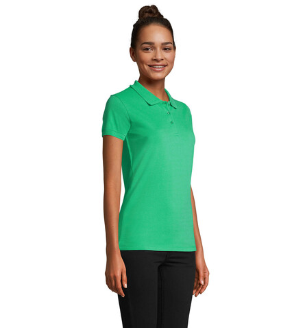 PERFECT DAMEN POLO 180g - Frühlingsgrün bedrucken, Art.-Nr. S11347-EO-M