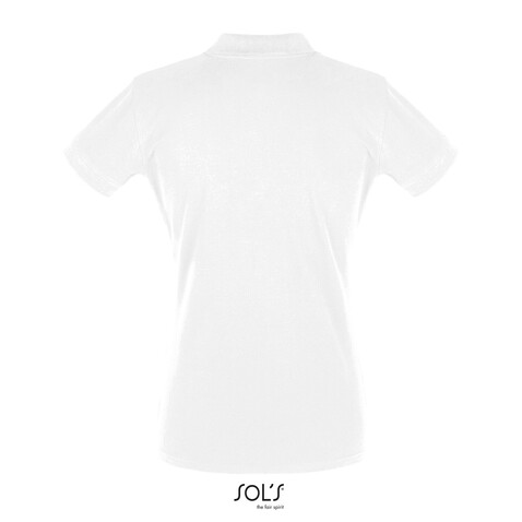 PERFECT DAMEN POLO 180g - White bedrucken, Art.-Nr. S11347-WH-3XL