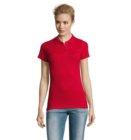 PERFECT DAMEN POLO 180g - Red bedrucken, Art.-Nr. S11347-RD-S PERFECT DAMEN POLO 180g - Red bedrucken, Art.-Nr. S11347-RD-S