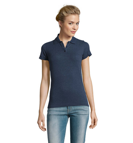 PERFECT DAMEN POLO 180g - Heather Denim bedrucken, Art.-Nr. S11347-HD-XXL PERFECT DAMEN POLO 180g - Heather Denim bedrucken, Art.-Nr. S11347-HD-XXL