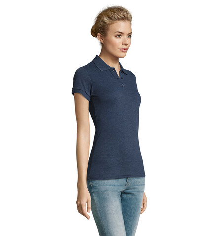 PERFECT DAMEN POLO 180g - Heather Denim bedrucken, Art.-Nr. S11347-HD-XXL PERFECT DAMEN POLO 180g - Heather Denim bedrucken, Art.-Nr. S11347-HD-XXL