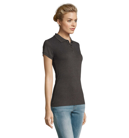 PERFECT DAMEN POLO 180g - Charcoal Melange bedrucken, Art.-Nr. S11347-CE-XL PERFECT DAMEN POLO 180g - Charcoal Melange bedrucken, Art.-Nr. S11347-CE-XL