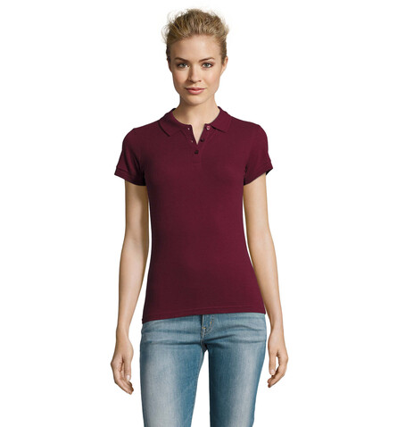 PERFECT DAMEN POLO 180g - Burgundy bedrucken, Art.-Nr. S11347-BG-XL