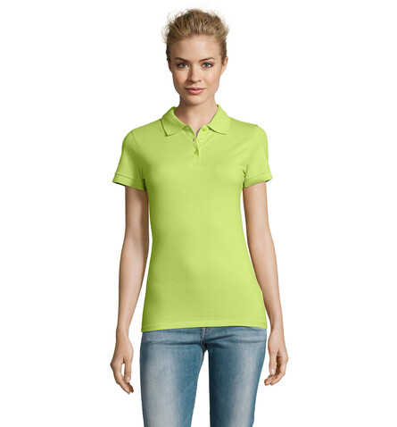 PERFECT DAMEN POLO 180g - Apple Green bedrucken, Art.-Nr. S11347-AG-XXL