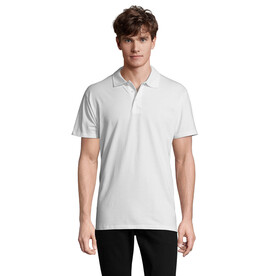 SPRING II MEN Polo 210g - White bedrucken, Art.-Nr. S11362-WH-XXL