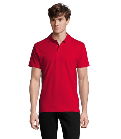 SPRING II MEN Polo 210g - Red bedrucken, Art.-Nr. S11362-RD-S
