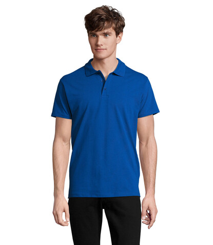 SPRING II MEN Polo 210g - Royal Blue bedrucken, Art.-Nr. S11362-RB-M