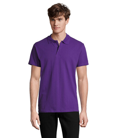 SPRING II MEN Polo 210g - Dark Purple bedrucken, Art.-Nr. S11362-DA-XL