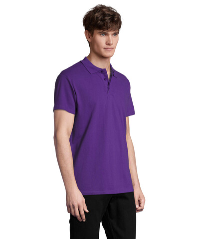SPRING II MEN Polo 210g - Dark Purple bedrucken, Art.-Nr. S11362-DA-XL