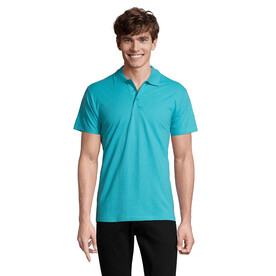 SPRING II MEN Polo 210g - Atoll-Blau bedrucken, Art.-Nr. S11362-AL-XL