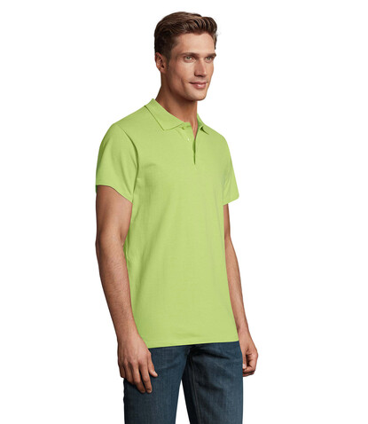 SPRING II MEN Polo 210g - Apple Green bedrucken, Art.-Nr. S11362-AG-XXL
