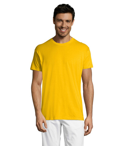 REGENT Uni T-Shirt 150g - Gold bedrucken, Art.-Nr. S11380-GO-S REGENT Uni T-Shirt 150g - Gold bedrucken, Art.-Nr. S11380-GO-S