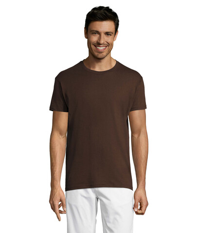 REGENT Uni T-Shirt 150g - Chocolate bedrucken, Art.-Nr. S11380-CH-XS REGENT Uni T-Shirt 150g - Chocolate bedrucken, Art.-Nr. S11380-CH-XS