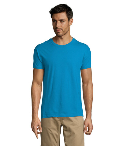 REGENT Uni T-Shirt 150g - Aqua bedrucken, Art.-Nr. S11380-AQ-3XL